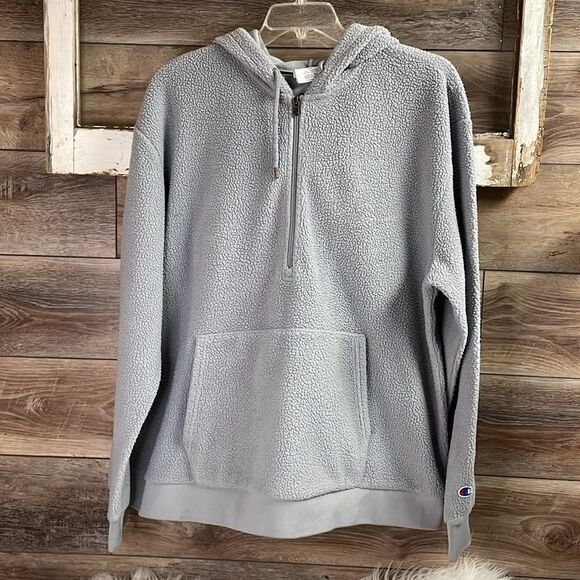 Champion Authentic AthleticWear Pullover Heavy Sweatshirt Jacket,Size 2XL, Gray - Picture 2 of 6